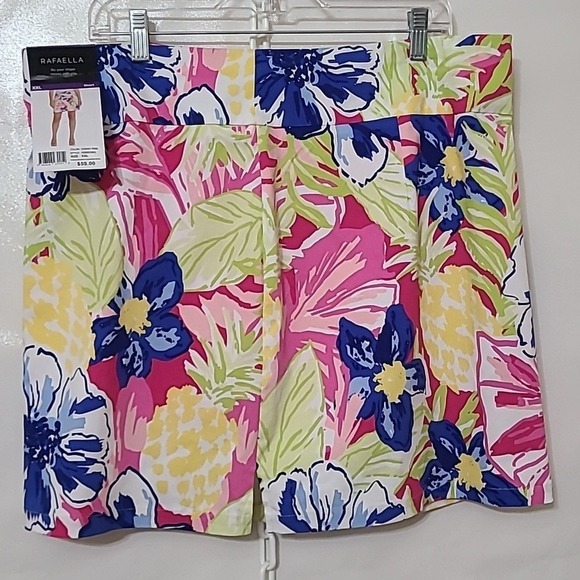 Rafaella Pants - RAFAELLA Women's Bright Floral Skort - Size XXL NEW WITH TAGS